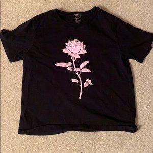 Girls t shirt with rose design
